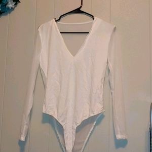 Long sleeve mesh back body suit